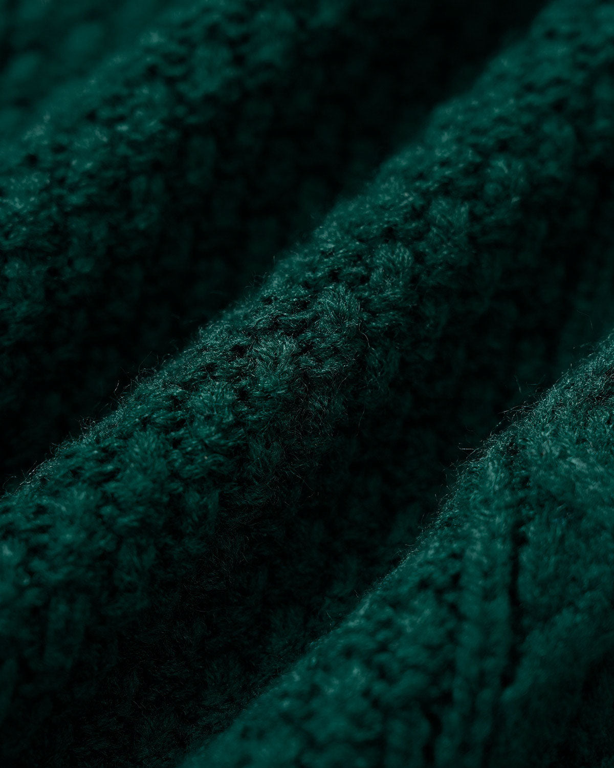 Emerald Mock Neck Sweater with Lantern Sleeves