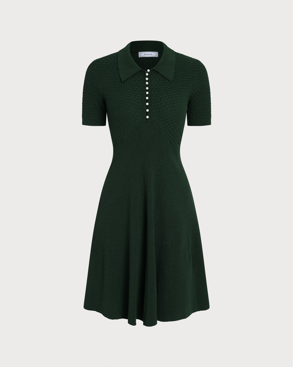 Emerald Knit Sweater Dress