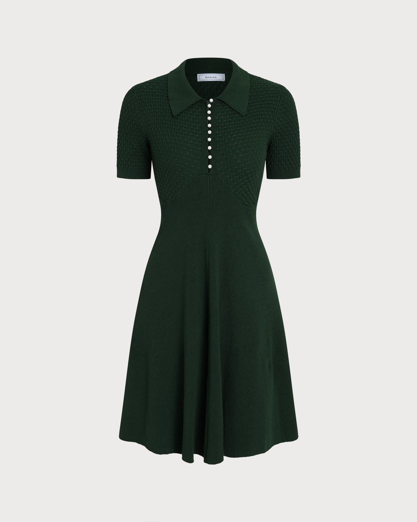 Emerald Knit Sweater Dress
