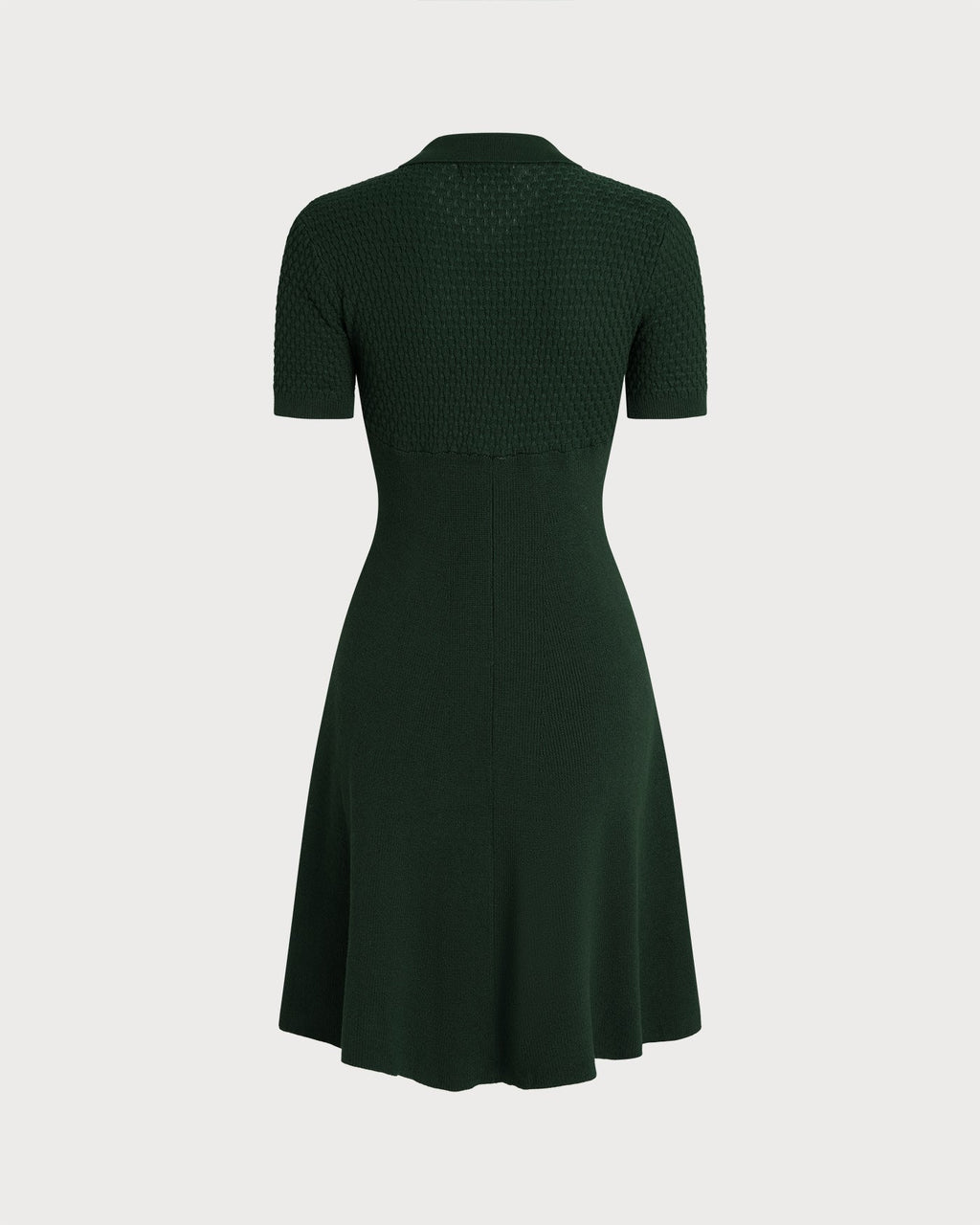 Emerald Knit Sweater Dress