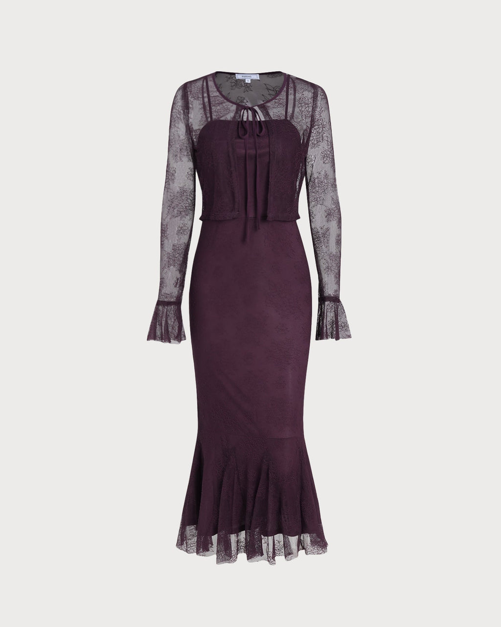 Purple Mermaid-Inspired Midi Dress