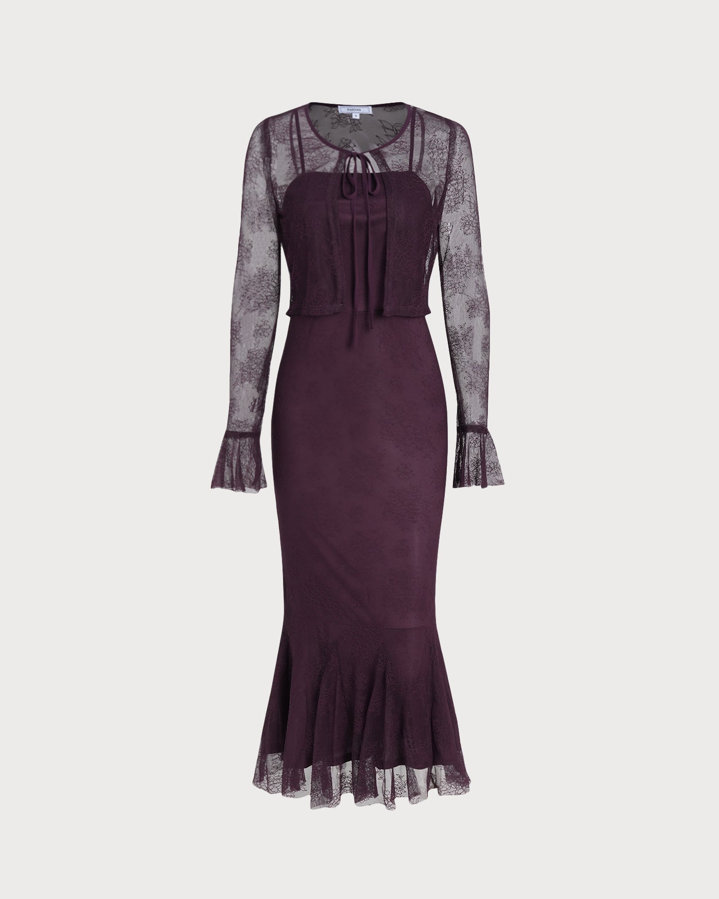 Purple Mermaid-Inspired Midi Dress
