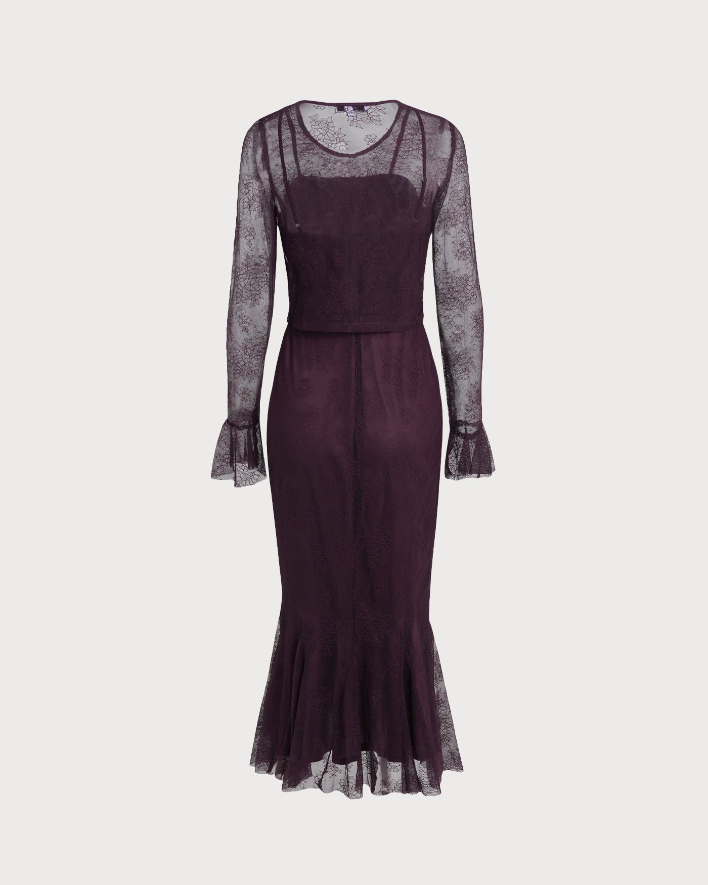 Purple Mermaid-Inspired Midi Dress