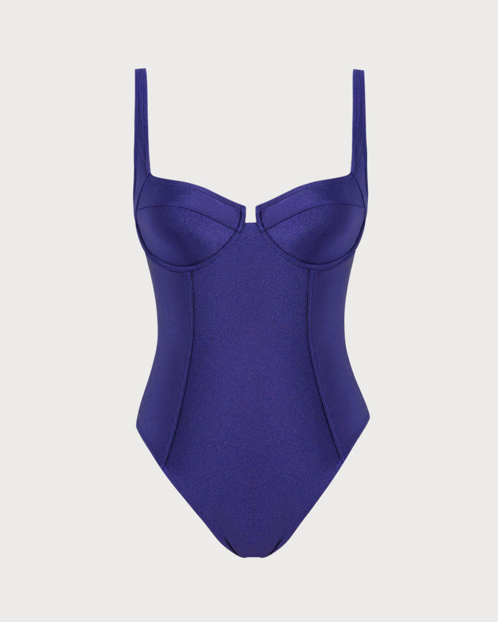 Navy Underwire One-Piece Swimsuit