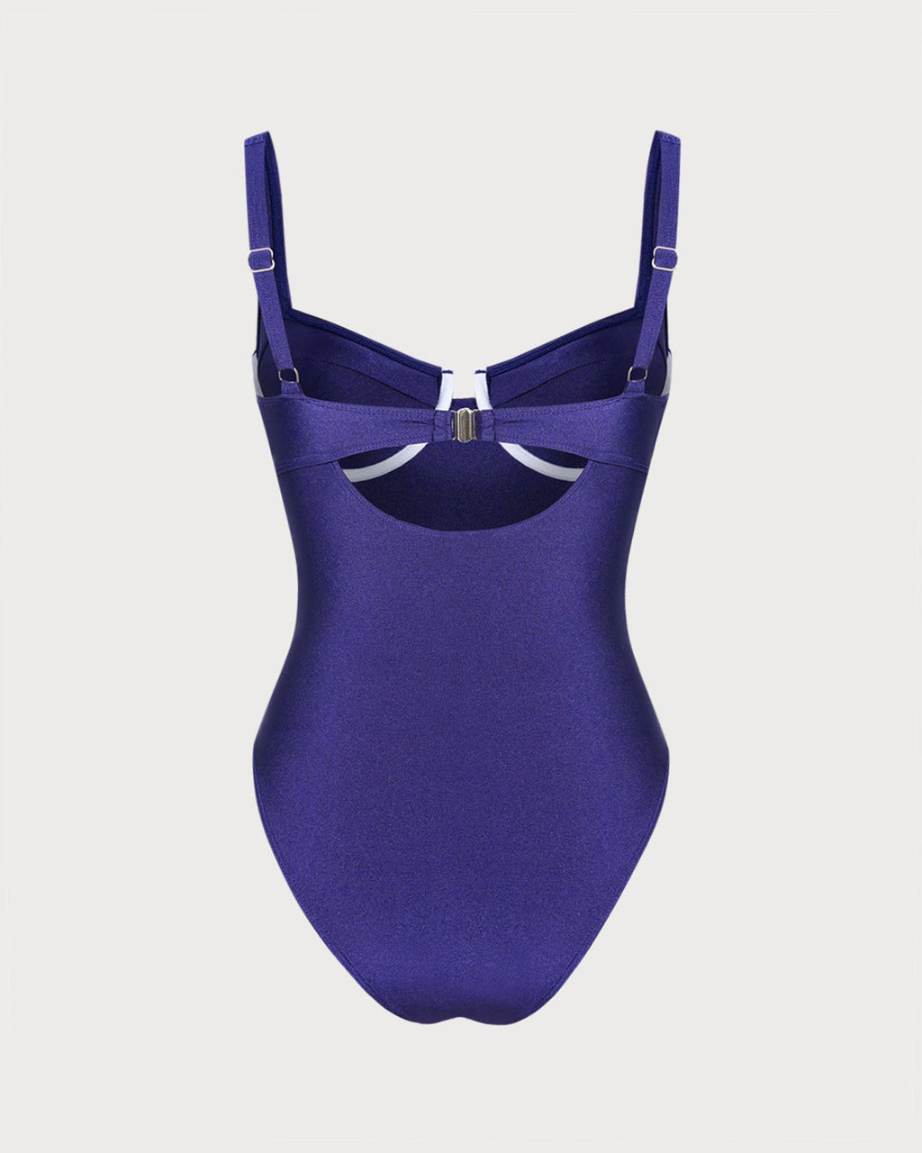 Navy Underwire One-Piece Swimsuit