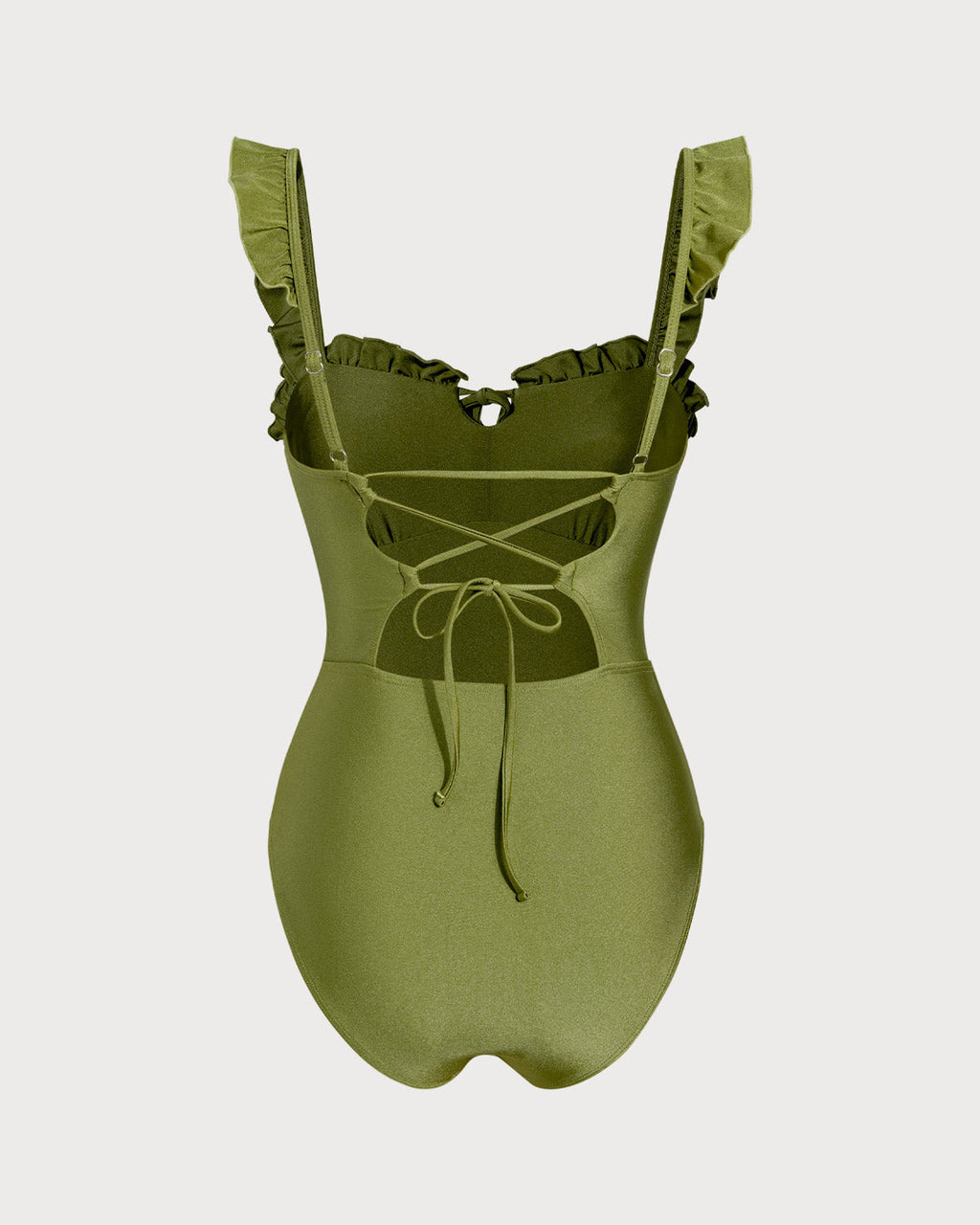 Emerald Ruched Bralette One-Piece Swimsuit