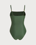 Emerald High-Stretch One-Piece Swimsuit