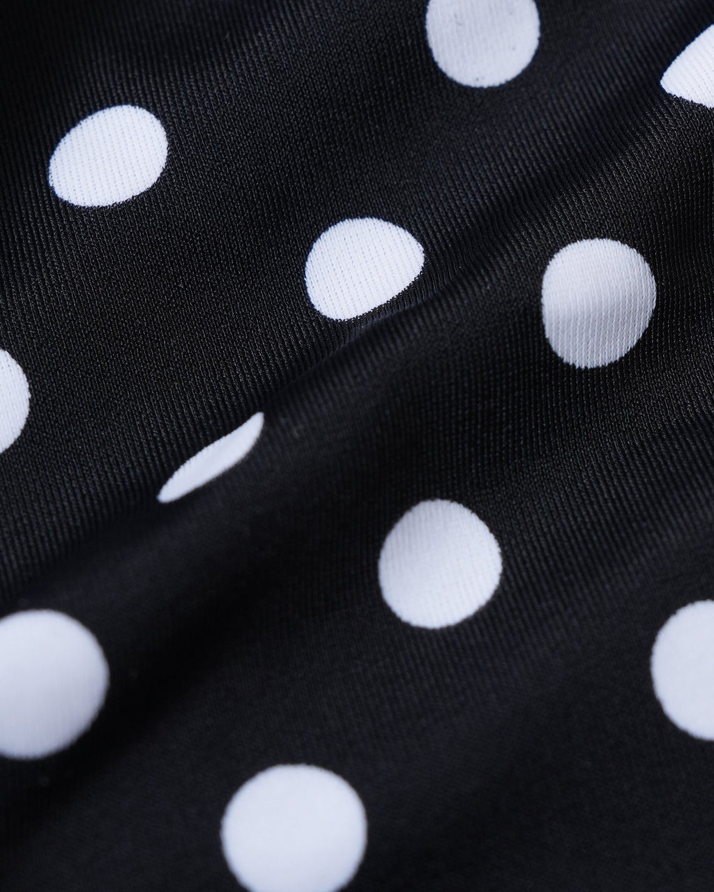 Reversible Bikini Set with Black Polka Dots