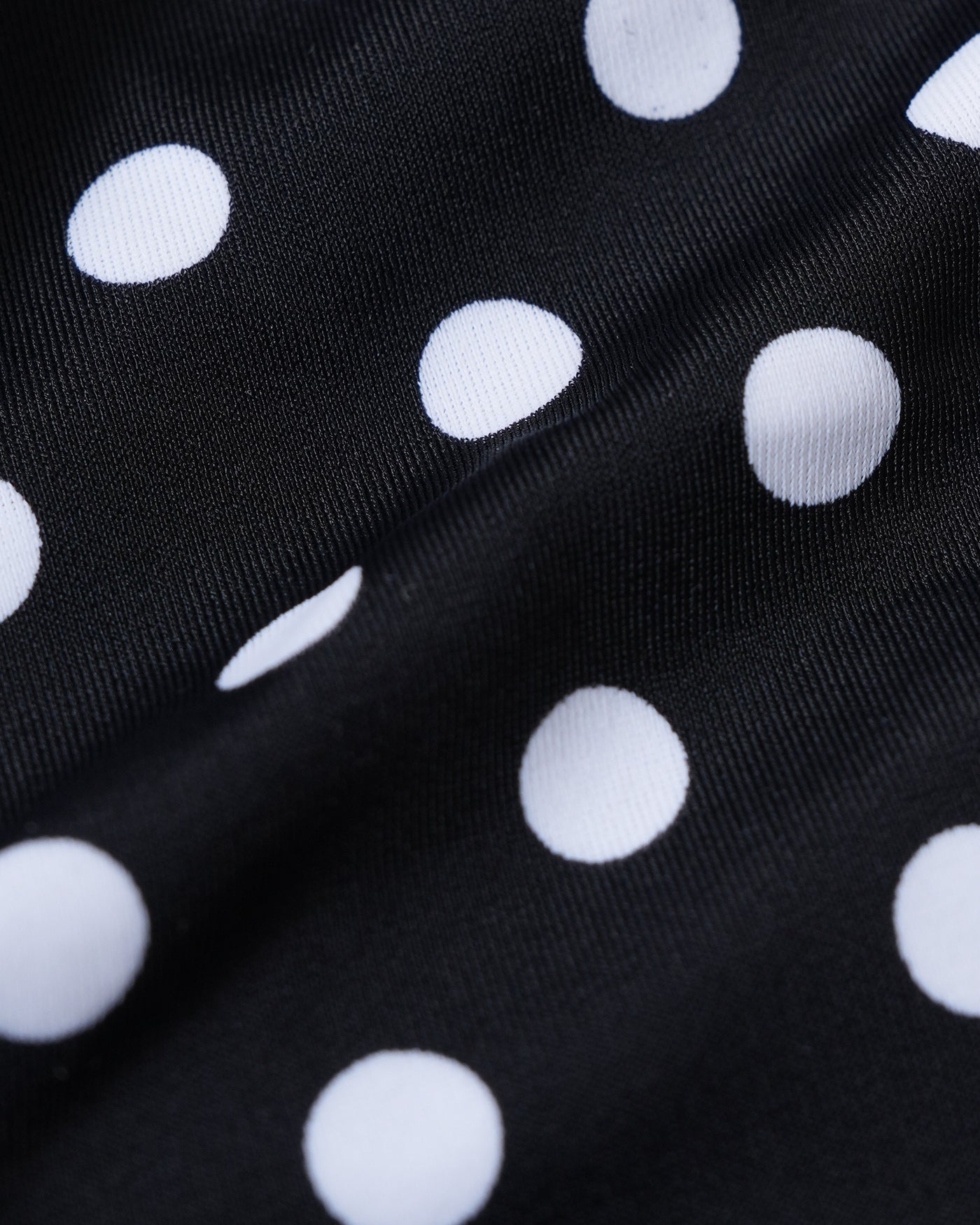 Reversible Bikini Set with Black Polka Dots