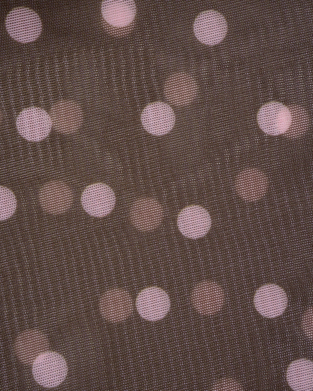 Polka Dot V-Neck Tankini Set in Coffee Brown