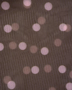 Polka Dot V-Neck Tankini Set in Coffee Brown