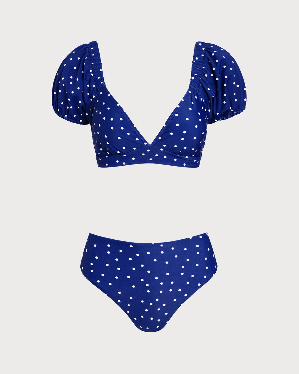 Polka Dot Bikini Set in Royal Blue