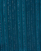 Blue Sequin Halter Neck Drawstring Bikini Set