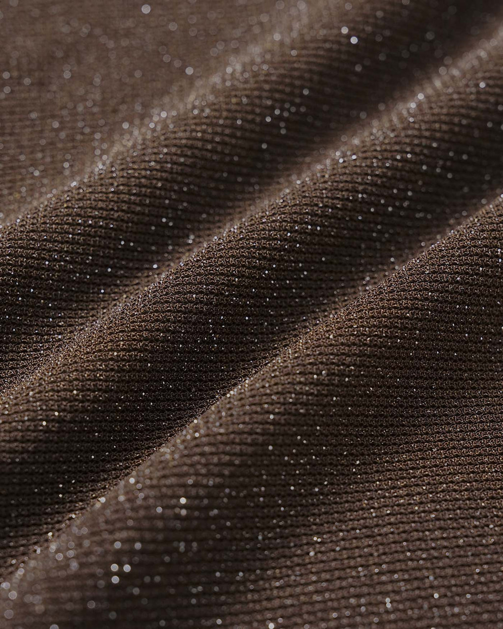 Brown Sequin V-Neck Bralette One-Piece Swimsuit