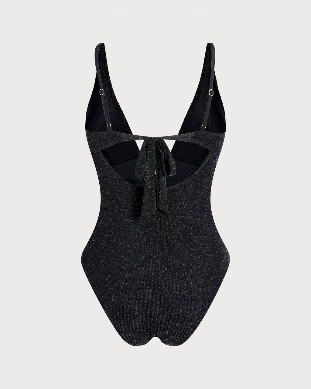 One-Piece Bralette with Black Sequins