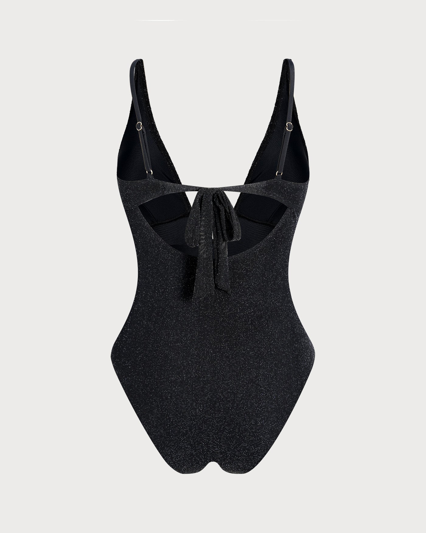 One-Piece Bralette with Black Sequins