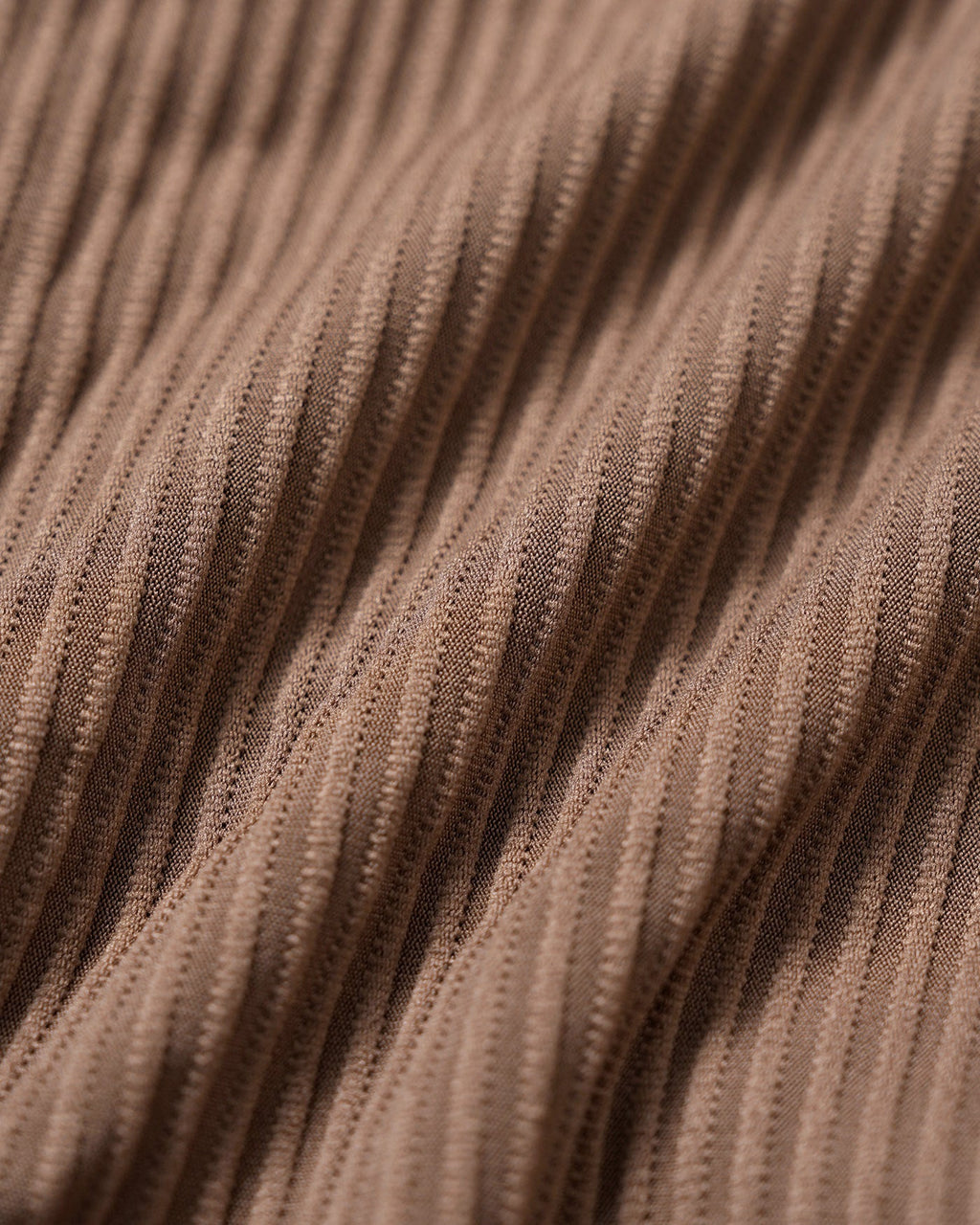 Brown Striped Triangle Bikini Ensemble