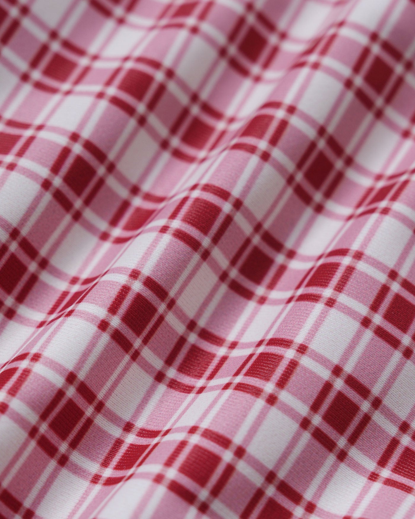 Crimson Check Underwire Bikini Set