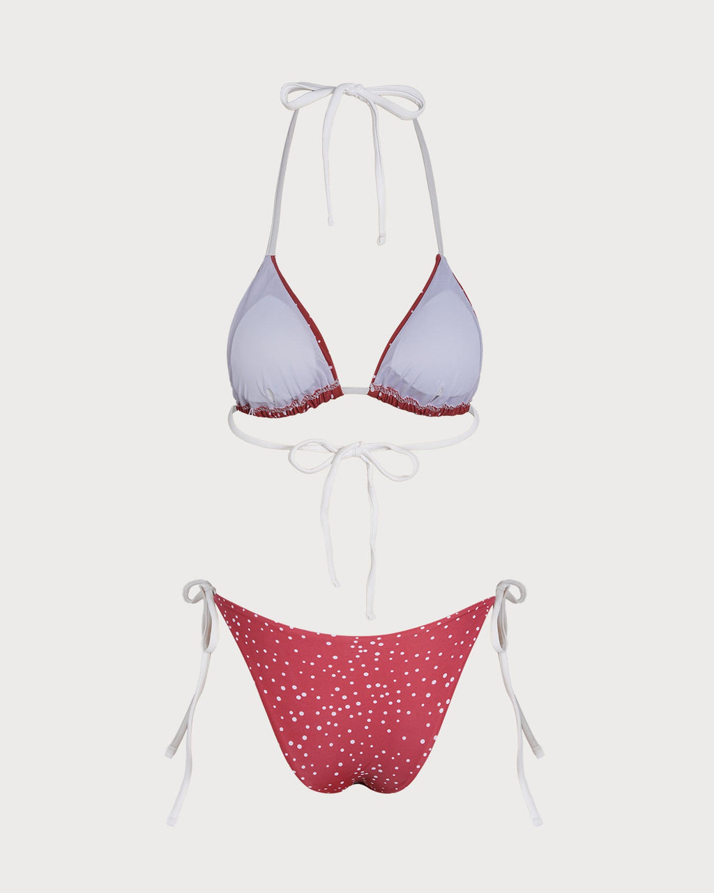 Red Polka Dot Two-Piece Swimsuit