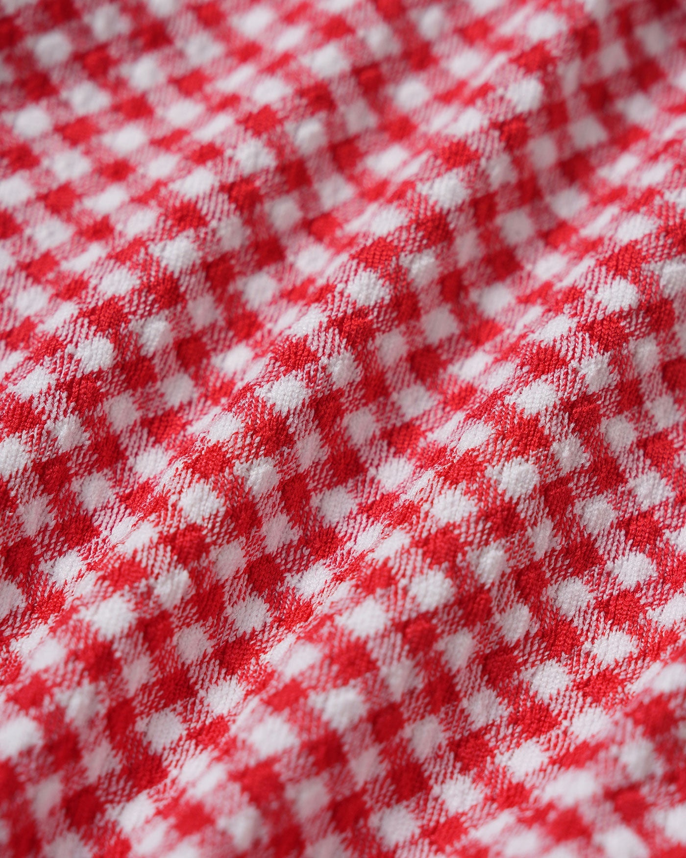 Red Plaid Triangular Bikini Set