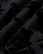 Elegant Black Square Neck Top