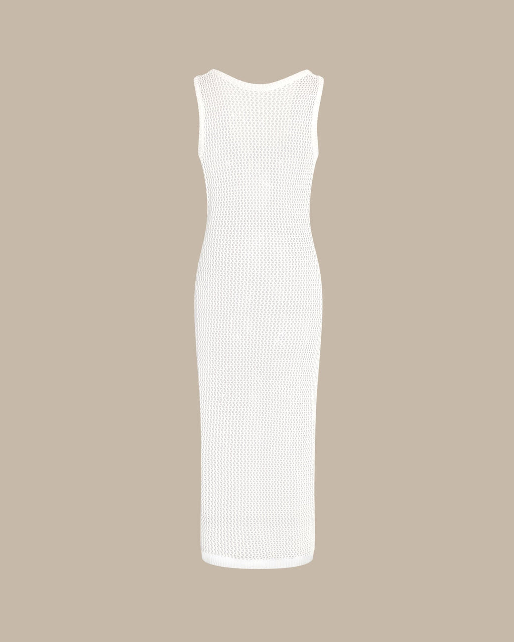 White V-Neck O-Ring Swim Cover-Up