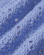 Contrasting Blue Textured Cover-Up