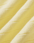 Textured Yellow Midi Dress with Slip Design