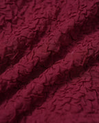 Textured Triangle Bikini Set in Wine Red