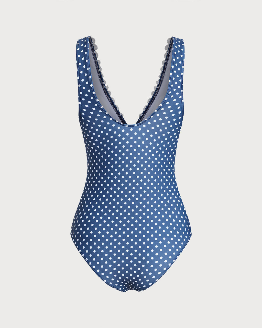 Blue Polka Dot Swimsuit