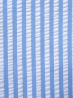 Striped Blue Square Neck Bikini Set