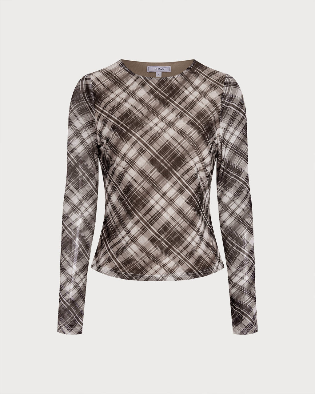 Sheer Plaid T-Shirt