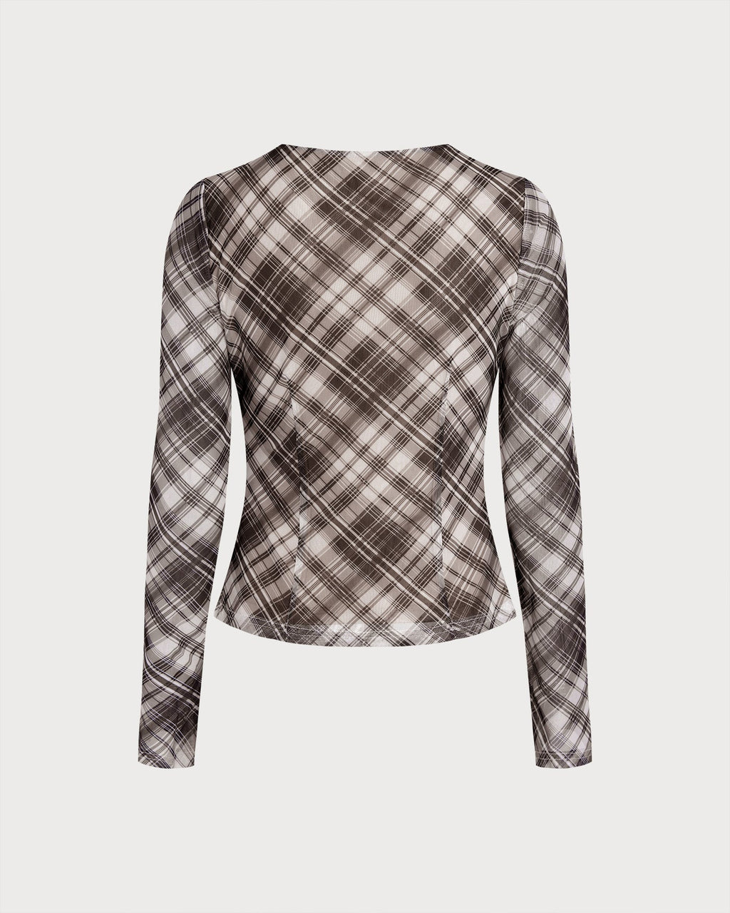 Sheer Plaid T-Shirt