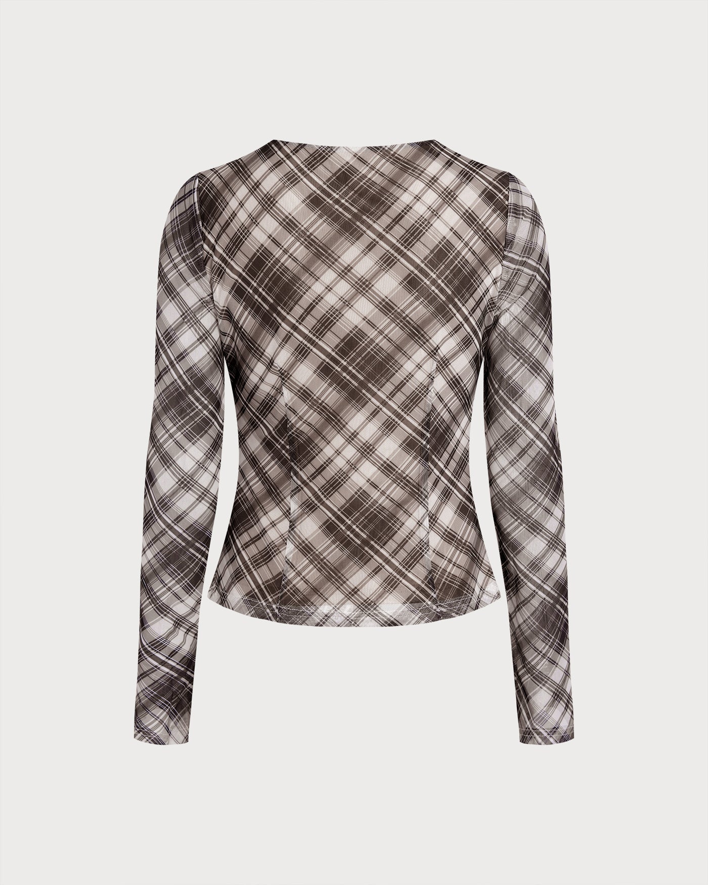 Sheer Plaid T-Shirt