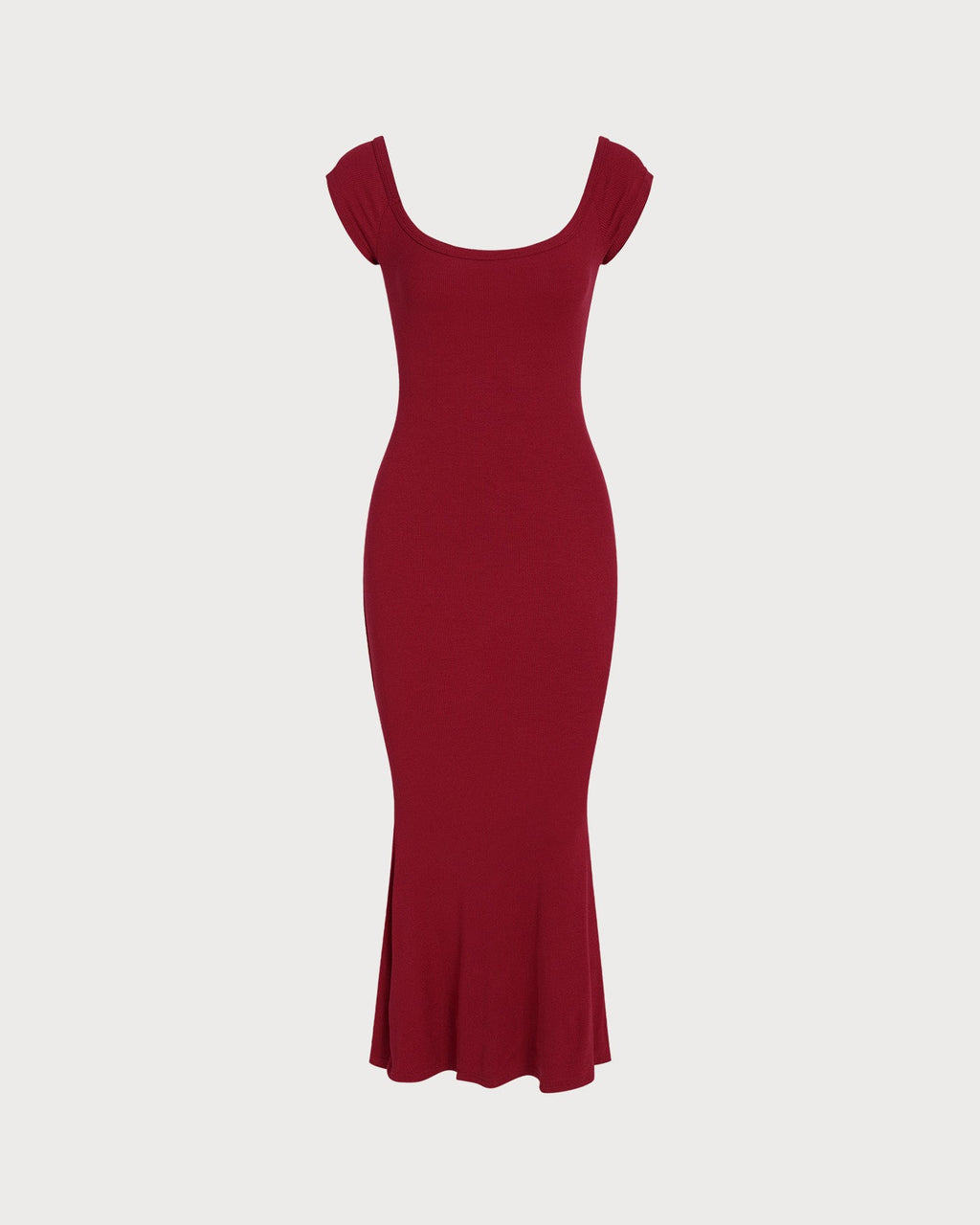 Crimson Drop Shoulder Maxi Tunic Dress