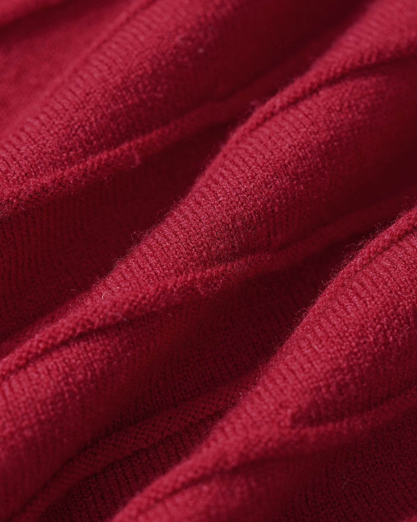 Textured Red Midi Sweater Dress