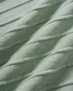 Emerald V-Neck Viscose Sweater Dress