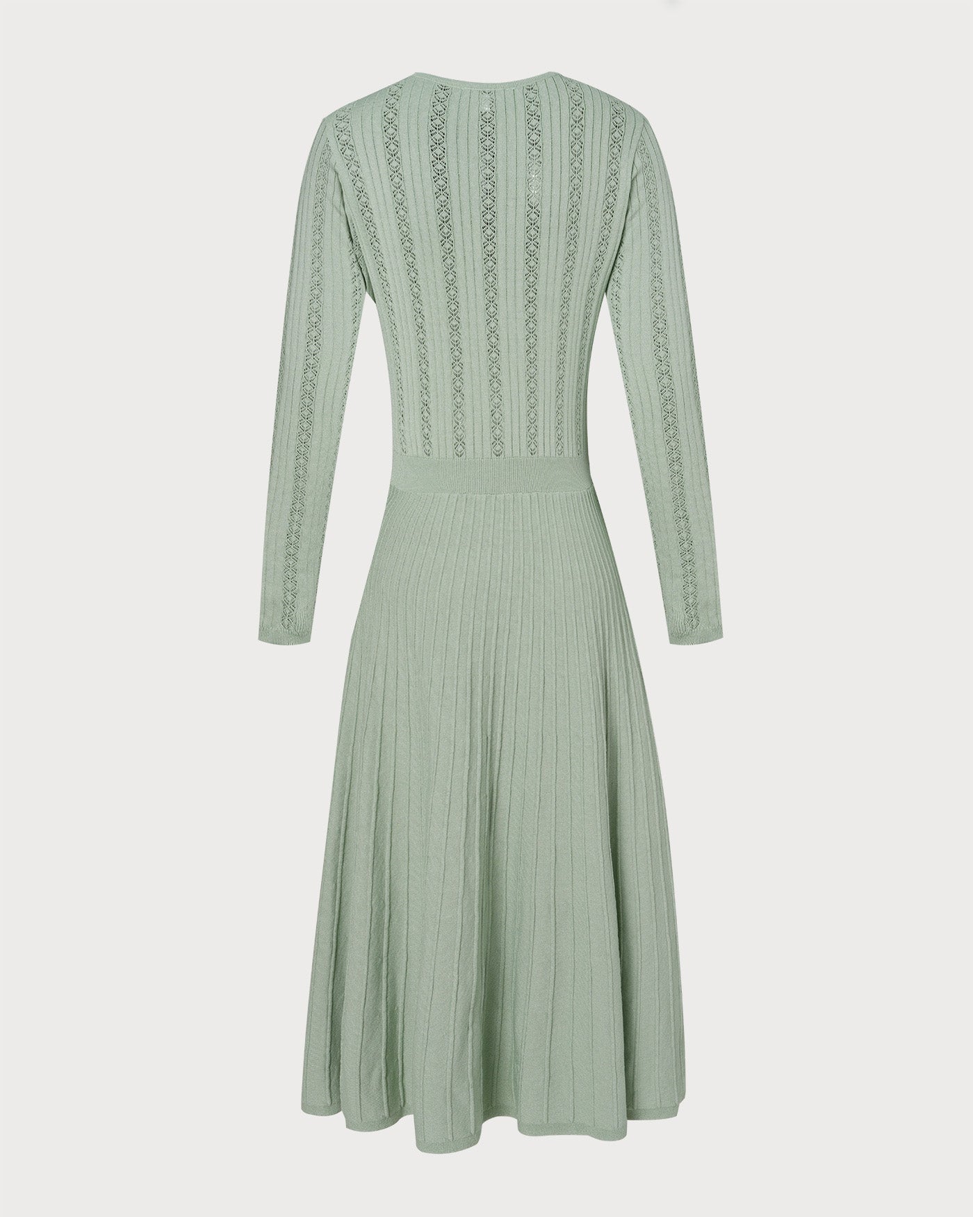 Emerald V-Neck Viscose Sweater Dress