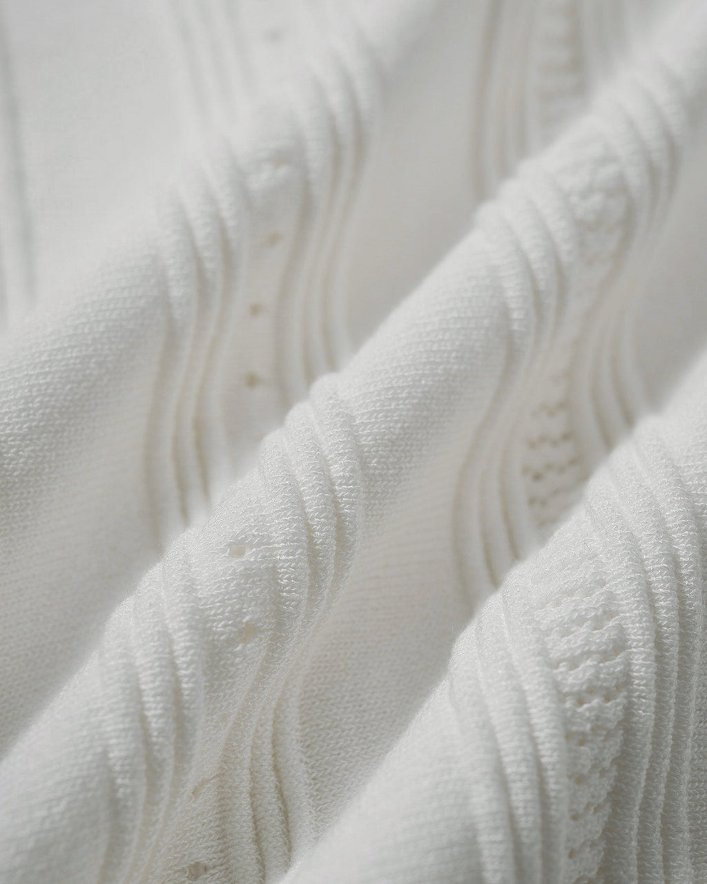 White V-Neck Sweater Dress in Viscose