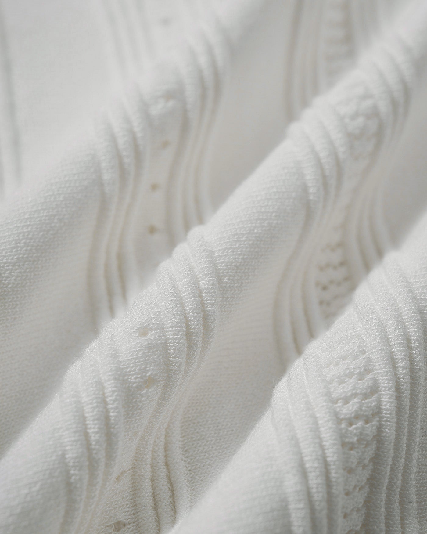 White V-Neck Sweater Dress in Viscose