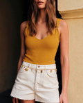 Ginger Sleeveless Solid Tank Top
