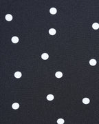Polka Dot Bandeau Bikini Set in Black