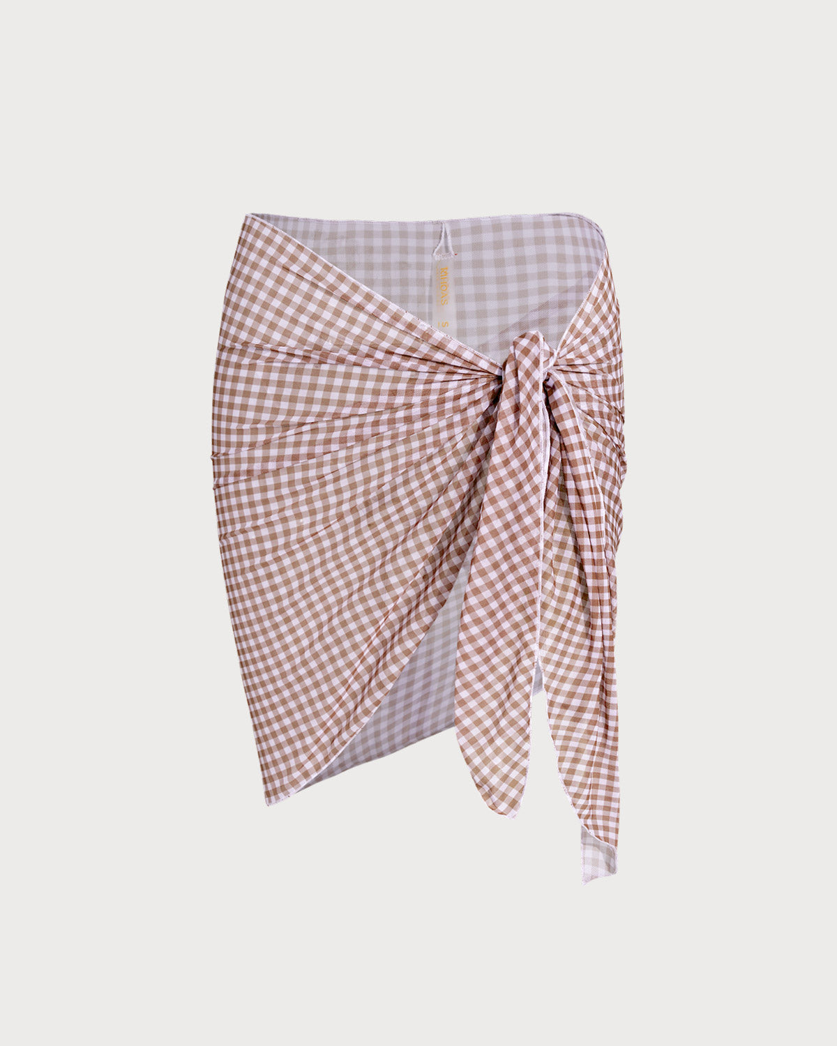 Coffee-Inspired Plaid Cover-Up