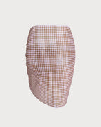 Coffee-Inspired Plaid Cover-Up