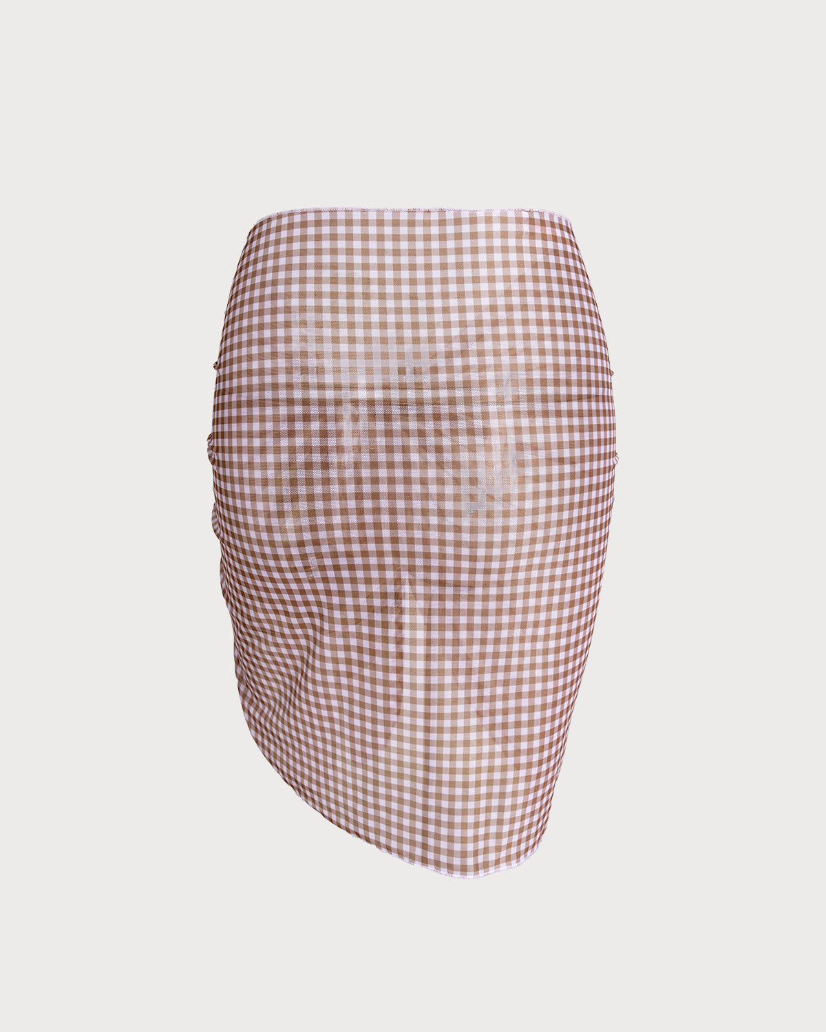 Coffee-Inspired Plaid Cover-Up