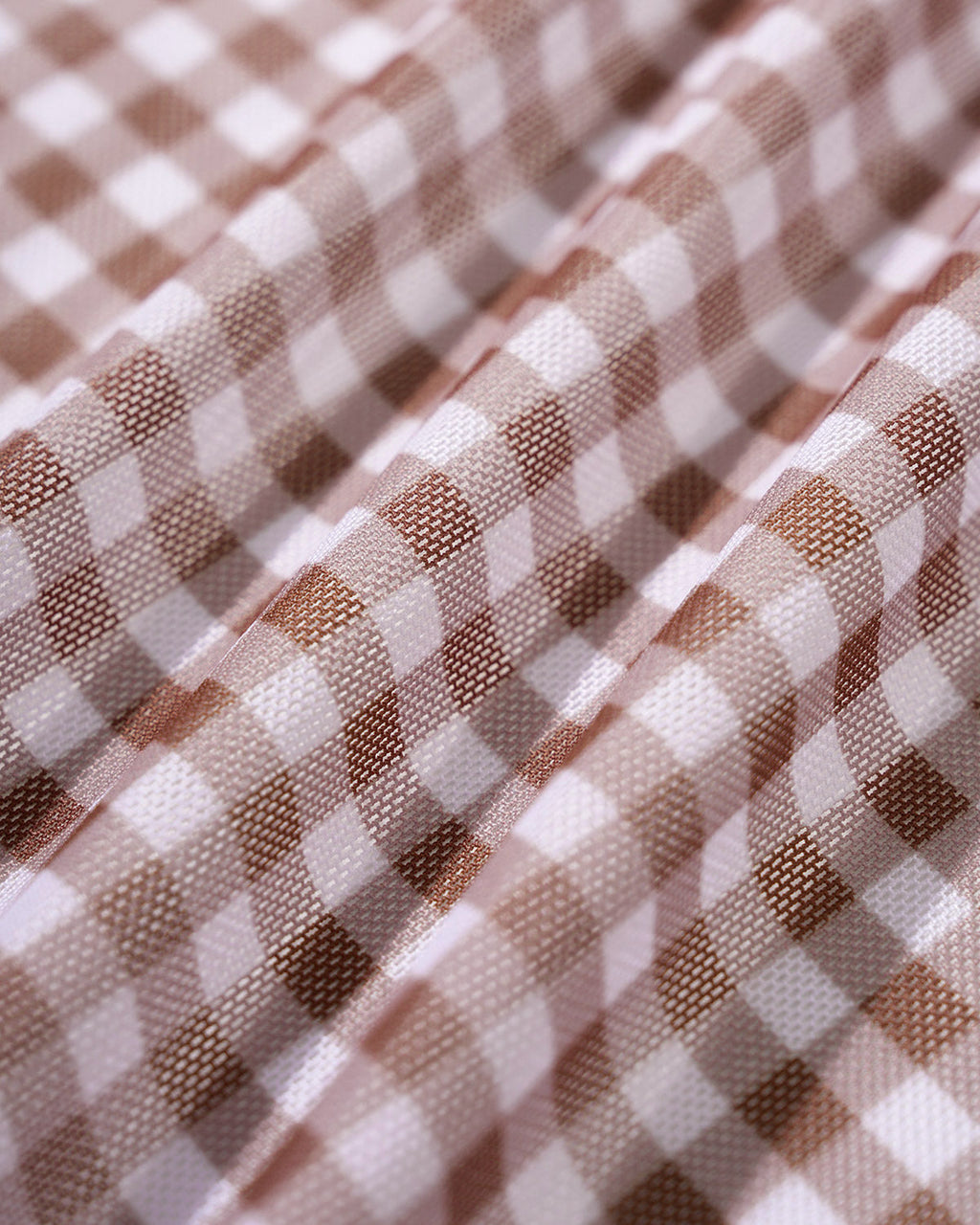 Coffee-Inspired Plaid Cover-Up