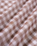 Coffee-Inspired Plaid Cover-Up