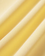 Yellow X-Design Ruched Maxi Tunic Dress