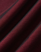 Wine Red Ruched A-Line Midi Dress