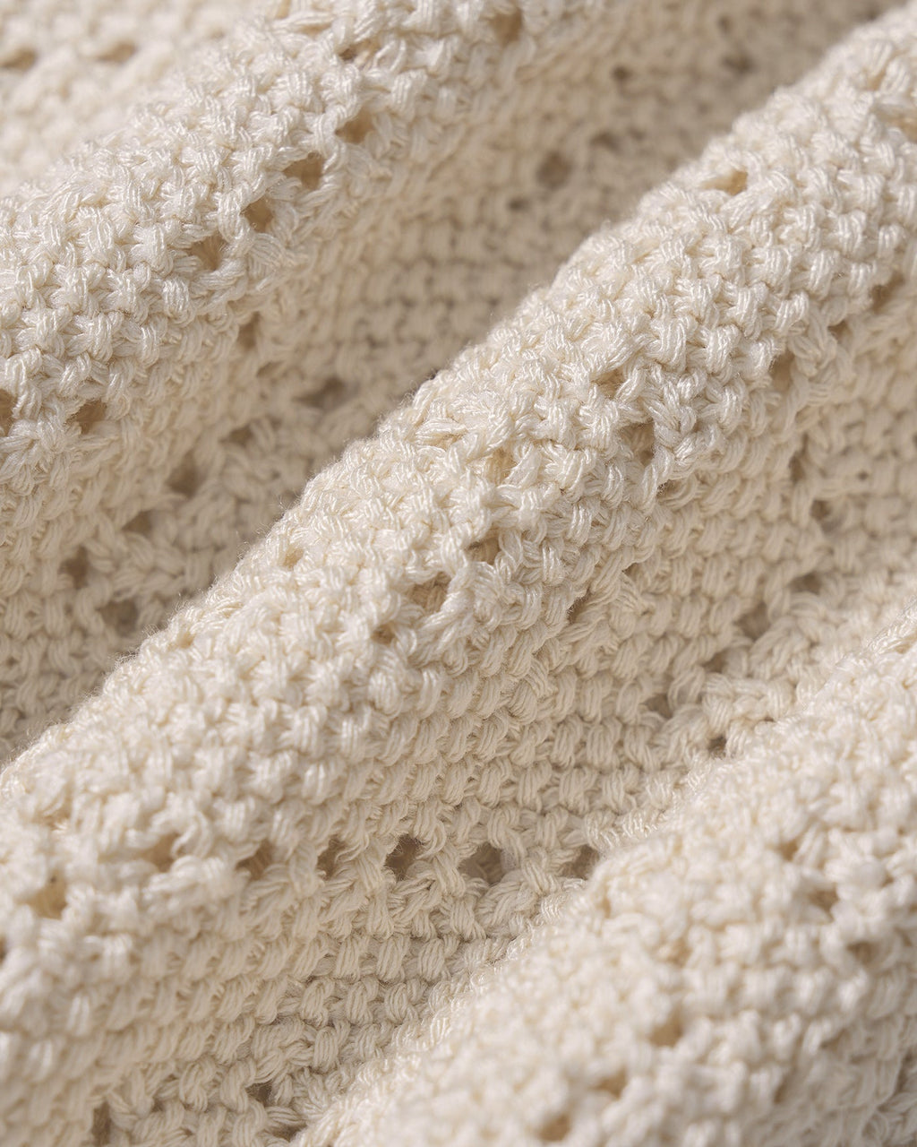 Textured Knit Cardigan with V-Neck and Buttons in Beige